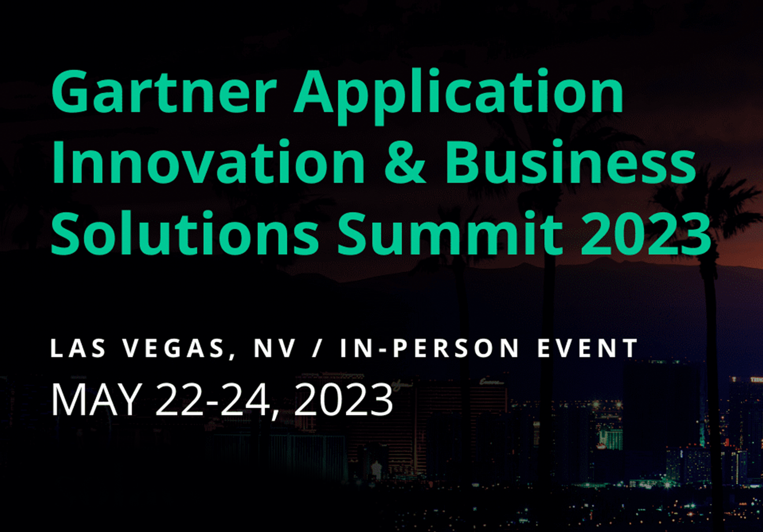 Gartner Application Innovation & Business Solutions Summit 2023